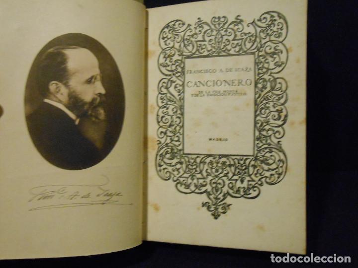Libros: ICAZA, Francisco A. de.- - Cancionero de la vida honda y de la emocion fugitiva.