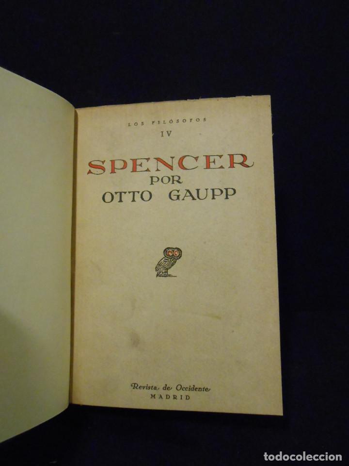 Libros: GAUPP, Otto.- - Spencer. - Foto 1