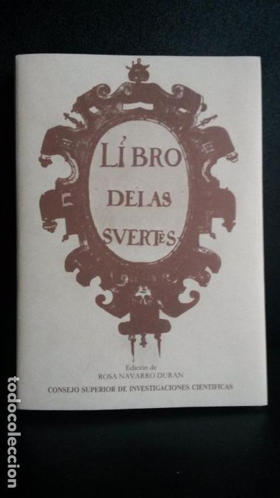 Libros: LIBRO DE LAS SVERTES. ANONIMO. EDICION DE ROSA NAVARRO DURAN 1986. - Foto 1