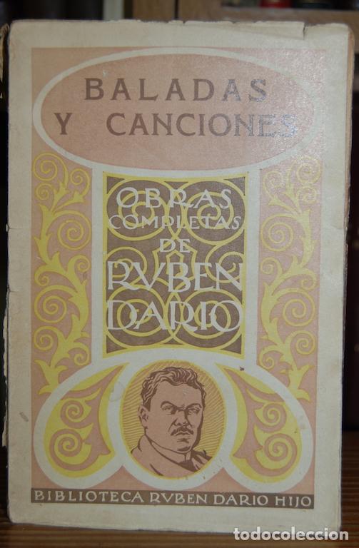 Libros: BALADAS Y CANCIONES. Pr&oacute;logo de A. Gonz&aacute;lez-Blanco - DAR&Iacute;O, Rub&eacute;n - Foto 1