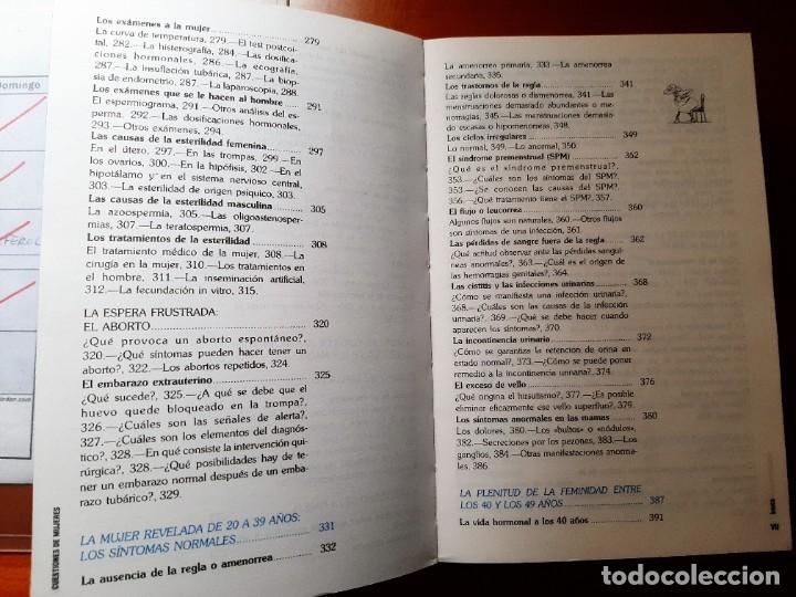 Libros: LIBRO CUESTIONES DE MUJERES .1995. - Foto 6
