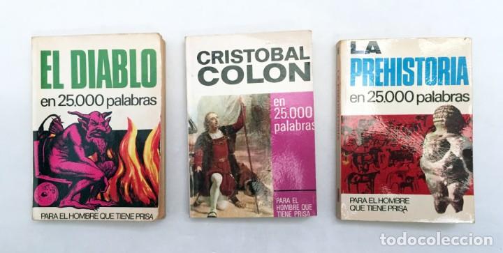 Libros: LOTE &laquo;EN 25.000 PALABRAS PARA EL HOMBRE QUE TIENE PRISA&raquo; EL DIABLO, PREHISTORIA, CRIST&Oacute;BAL COL&Oacute;N