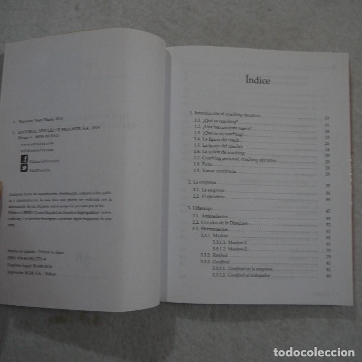 Libros: HERRAMIENTAS DE COACHING EJECUTIVO - FRANCISCO YUSTE - EDITORIAL DESCL&Eacute;E - 2014 - Foto 2