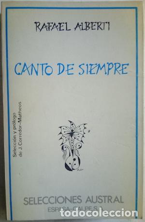 Libros: Canto de siempre - Rafael Alberti - Foto 1