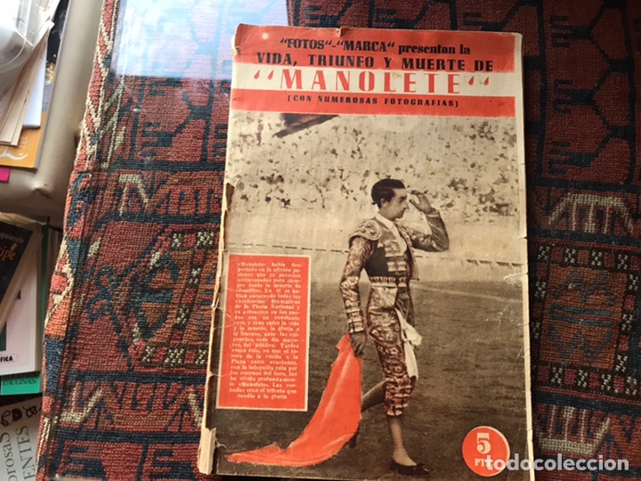 Libros: Fotos &ldquo;Marca&rdquo; presentan la vida, triunfo y muerte de Manolete.