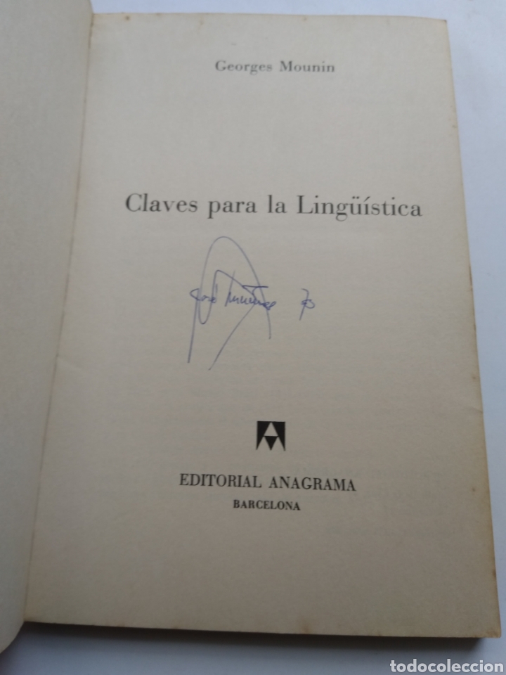 Libros: CLAVES PARA LA LING&Uuml;&Iacute;STICA/GEORGES MOUNIN - Foto 2