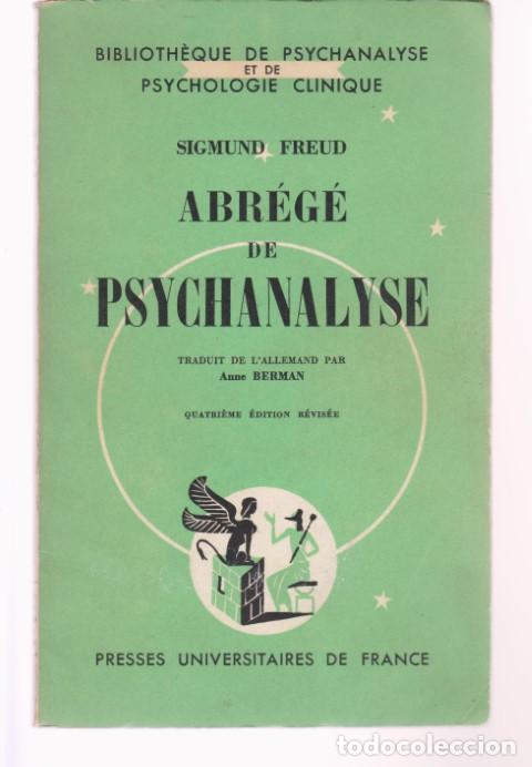 Libros: ABR&Eacute;G&Eacute; DE PSYCHANALYSE - SIGMUND FREUD - Foto 1