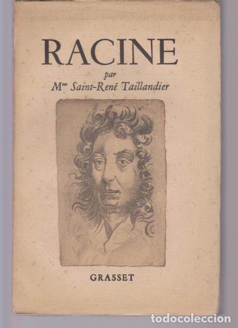 Libros: RACINE - SAINT-REN&Eacute; TAILLANDIER - Foto 1