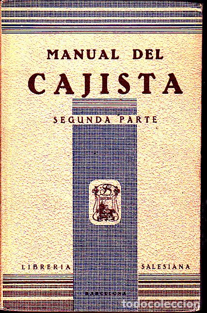 Libros: MANUAL DEL CAJISTA. SEGUNDA PARTE. - ANONIMO. - Foto 1