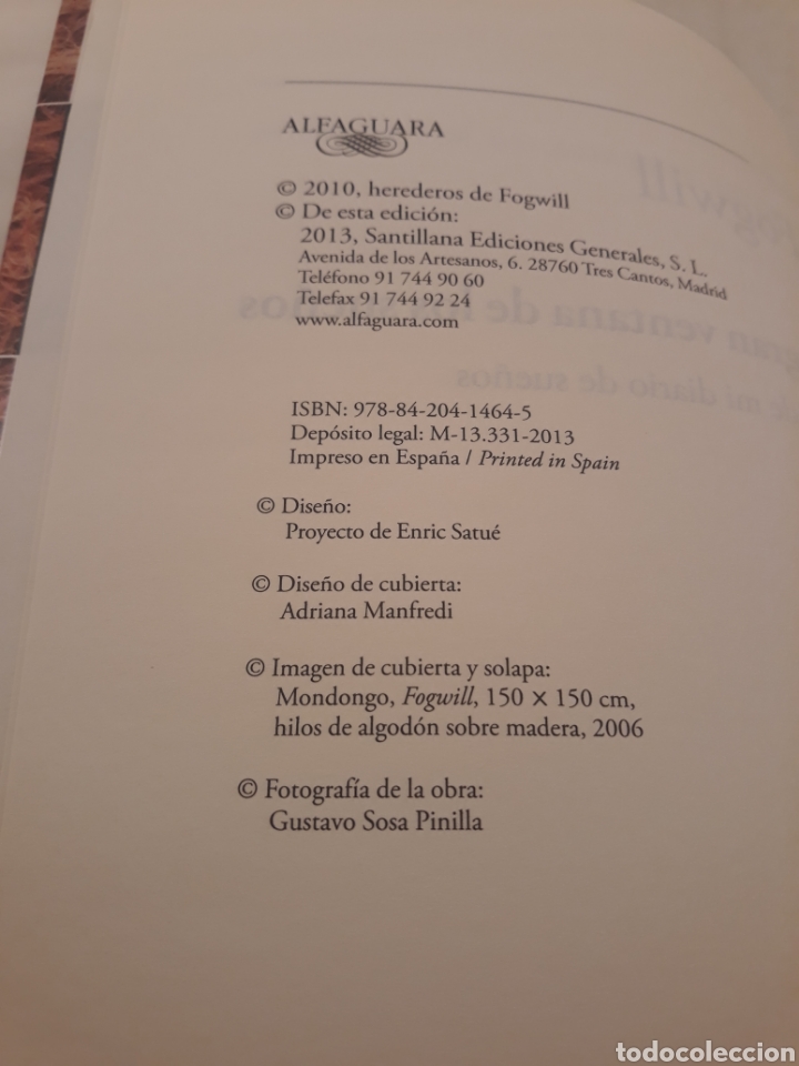Libros: Fogwill. La gran ventana de los sue&ntilde;os. Alfaguara. - Foto 4