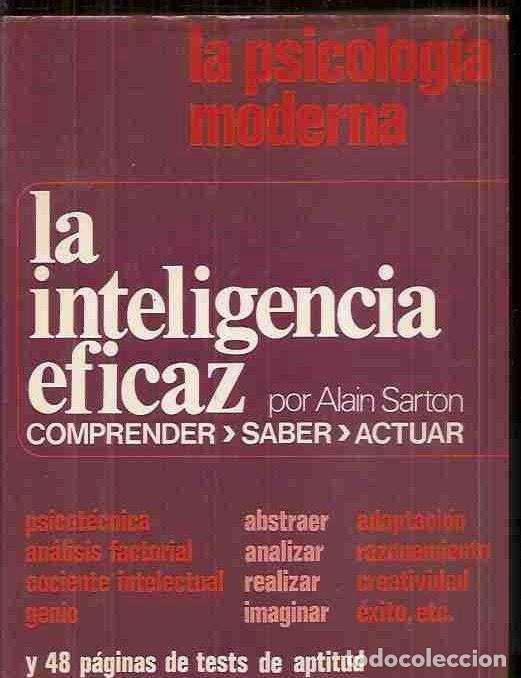 Libros: INTELIGENCIA EFICAZ - LA - SARTON, ALAIN - Foto 1