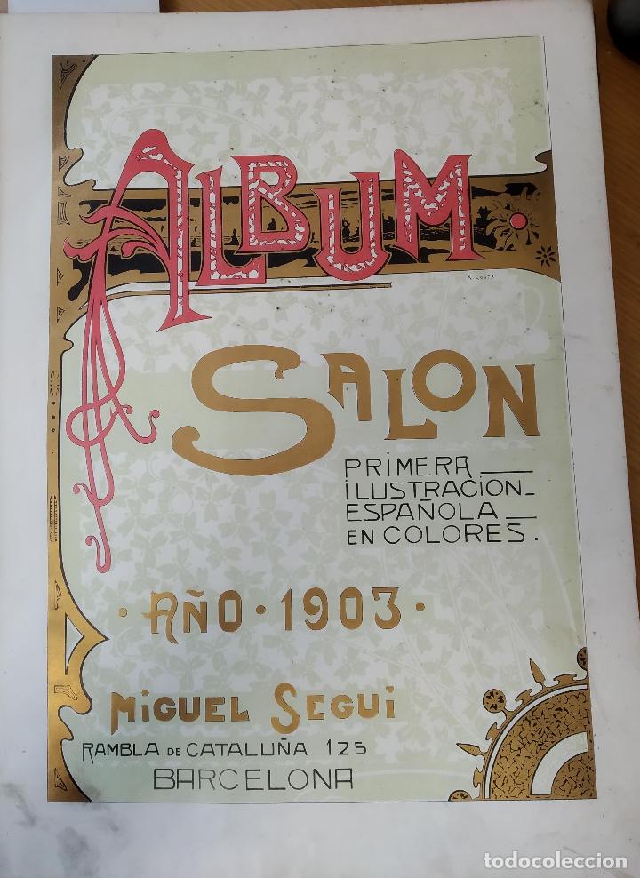 Libri di seconda mano: Album salon, a&ntilde;o 1903. Primera ilustraci&oacute;n espa&ntilde;ola en colores - NO CONSTA AUTOR