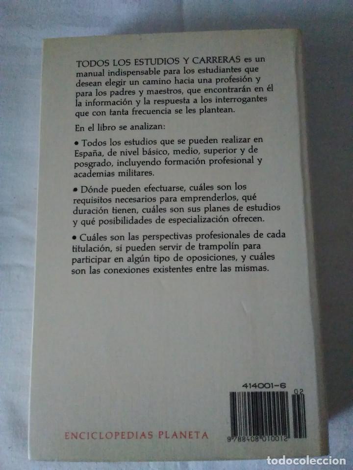 Libros: 121-TODOS LOS ESTUDIOS Y CARRERAS, planeta 1994 - Foto 12