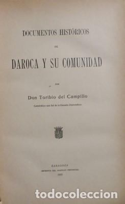 Libros: Documentos hist&oacute;ricos de Daroca y su comunidad - DEL CAMPILLO, TORIBIO - Foto 2