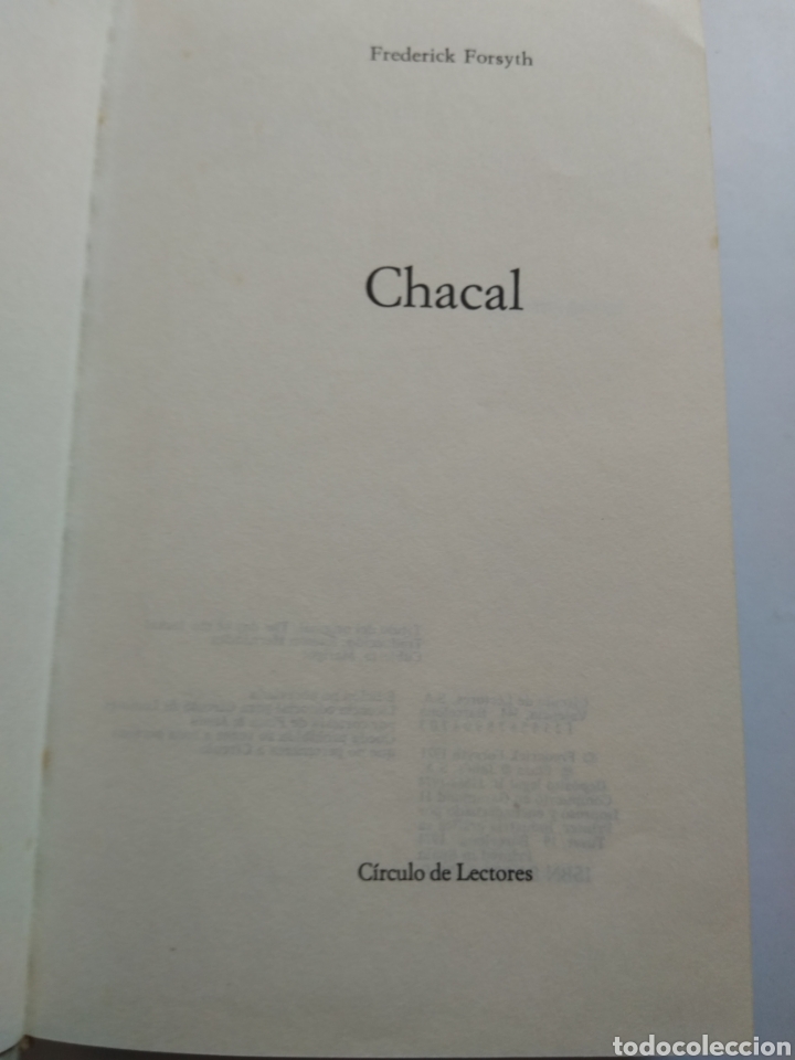 Libros: CHACAL/FREDERICK FORDYTH - Foto 2