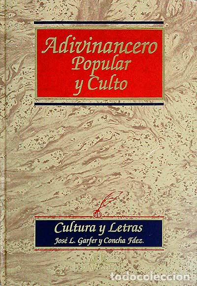 Libros: Adivinacero popular y culto - vvaa - Foto 1