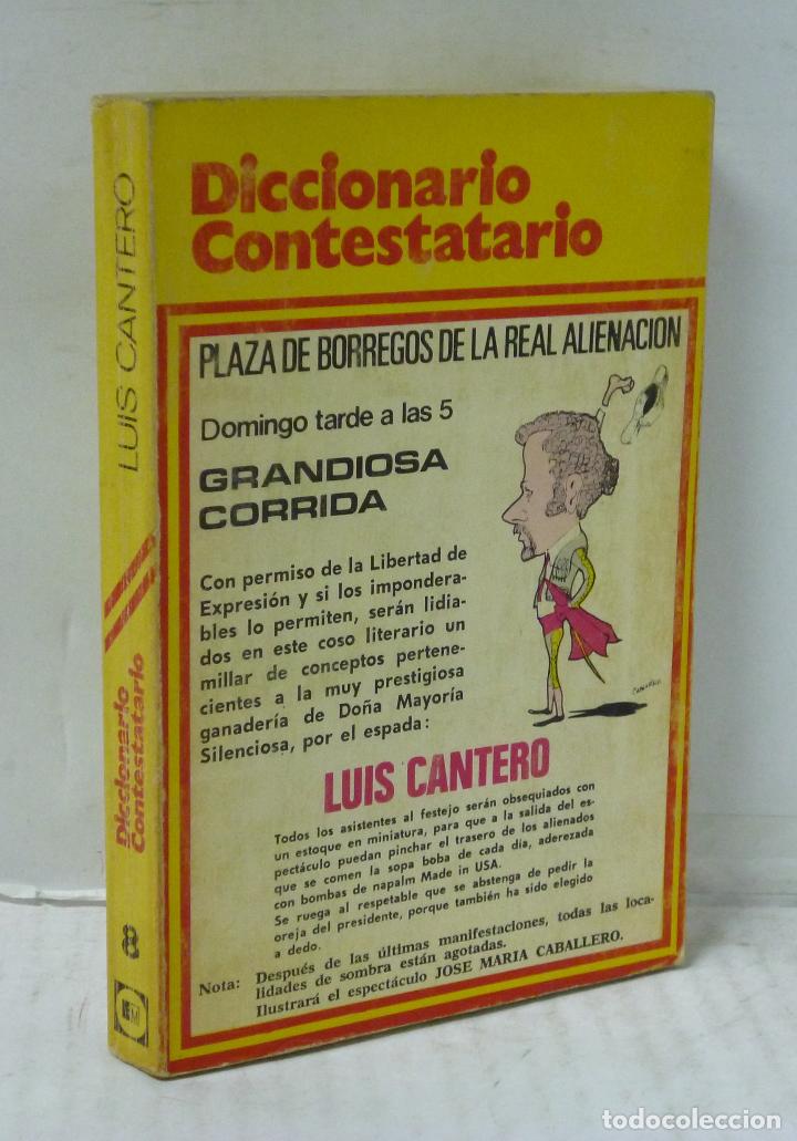 Libros: DICCIONARIO CONTESTATARIO - Cantero, Luis - Foto 1