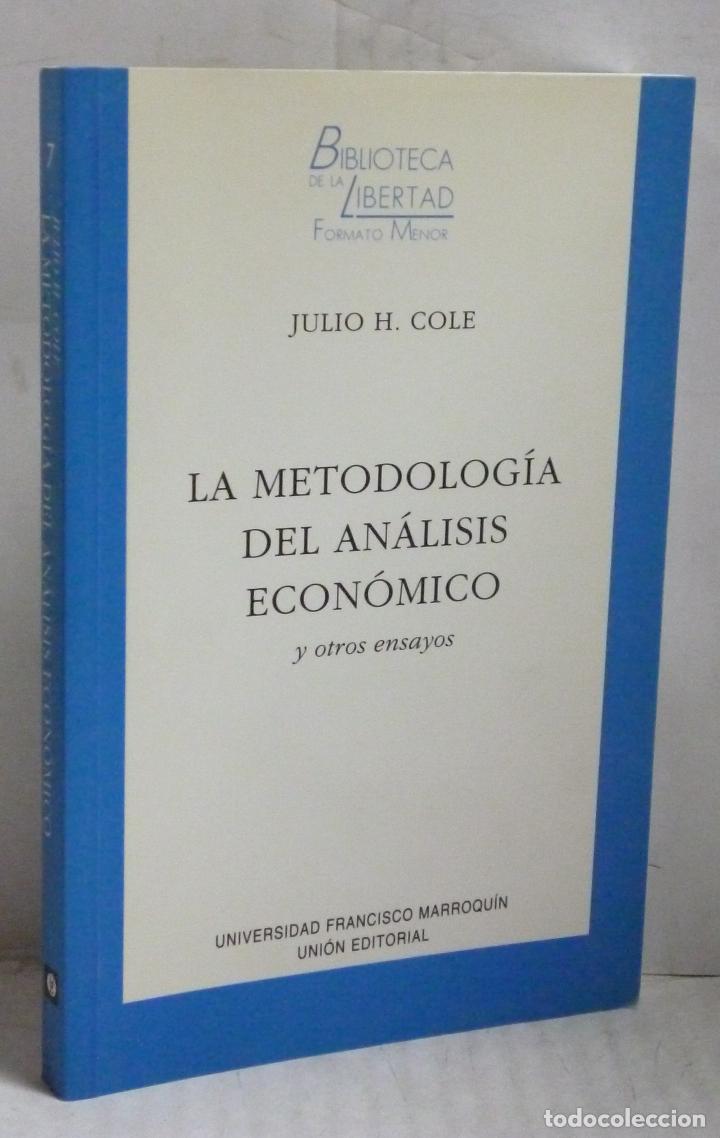 Livros em segunda m&atilde;o: LA METODOLOGIA DEL ANALISIS ECONOMICO Y OTROS ENSAYOS - Cole, Julio, H.