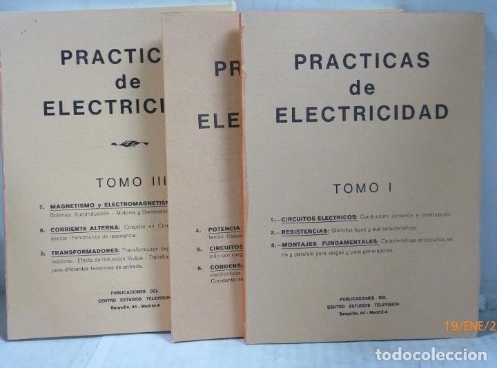 Libros: PRACTICAS DE ELECTRICIDAD 3 TOMOS - V.V.A.A. - Foto 1