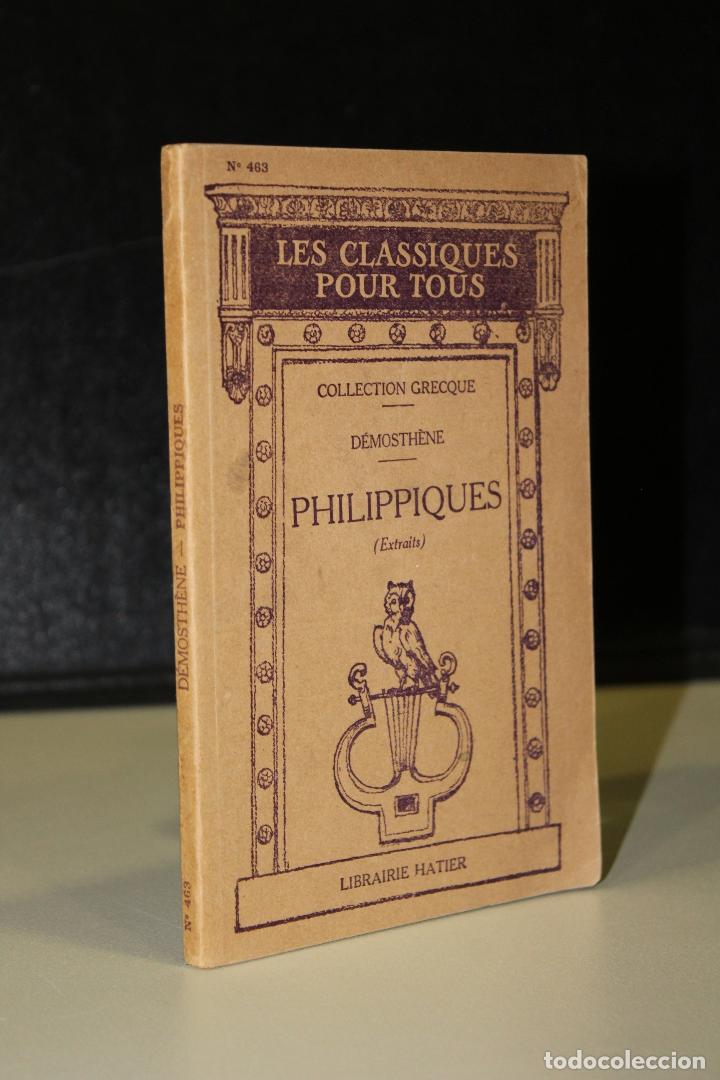 Libros: Philippiques (Extraits). Notice et notes par R. Fleury. - D&eacute;mosth&egrave;ne - Foto 1