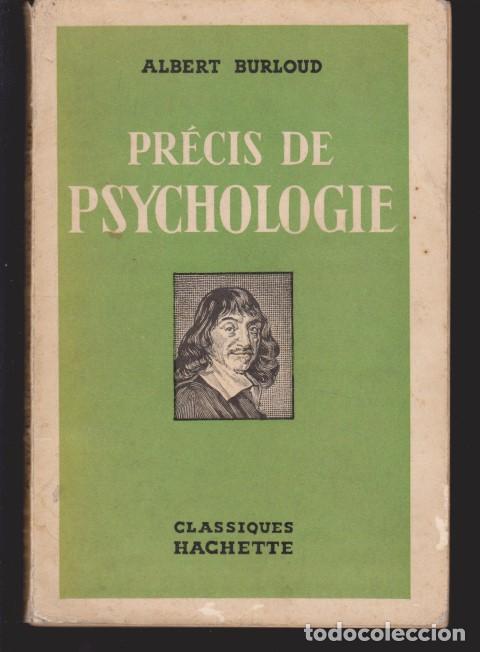 books: PR&Eacute;CIS DE PSYCHOLOGIE - ALBERT BURLOUD