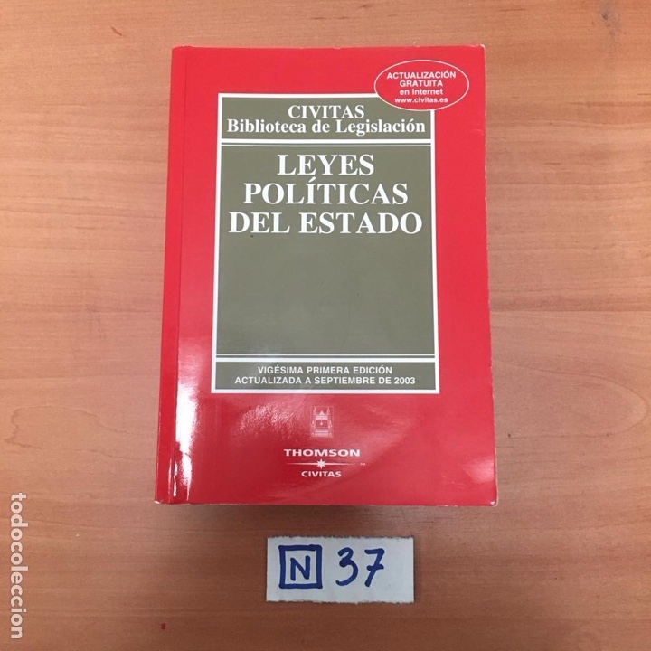 Libros: Leyes Pol&iacute;ticas Del Estado - Foto 1