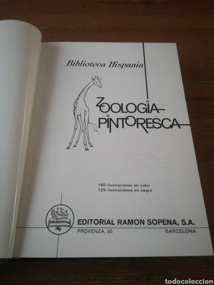 Libros: ZOOLOGIA PINTORESCA - Foto 1