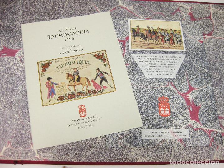 Libros: TAUROMAQUIA 1796 CON FOLLETO ADJUNTO - Foto 5