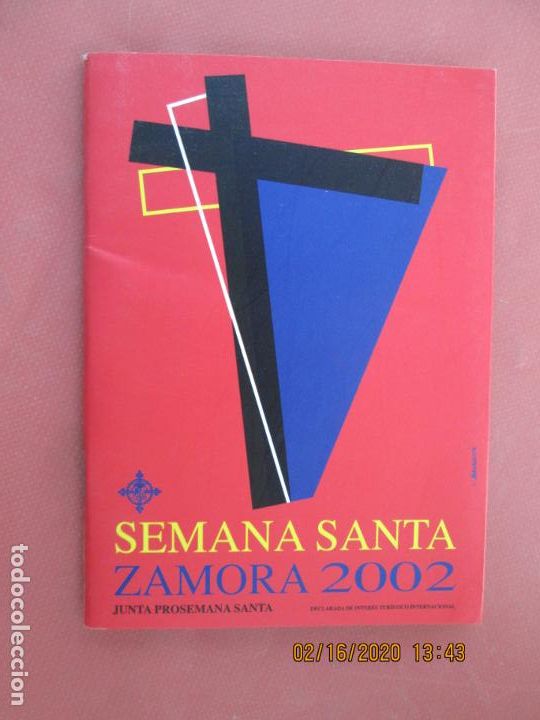 Libros: SEMANA SANTA ZAMORA 2002 PROGRAMA JUNTA PROSEMANA SANTA - Foto 1