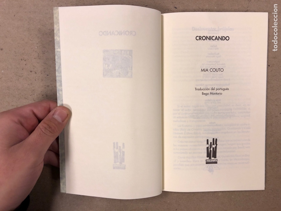 Libros: CRONICANDO. MIA COUTO. EDITORIAL TXALAPARTA 1995. - Foto 2