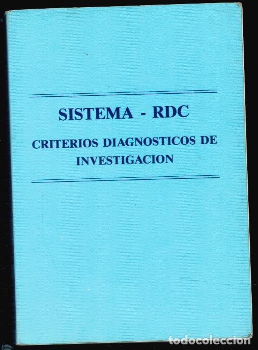Livros em segunda m&atilde;o: SISTEMA- RDC. CRITERIOS DIAGN&Oacute;STICOS DE INVESTIGACI&Oacute;N. REVISADO - IMPB