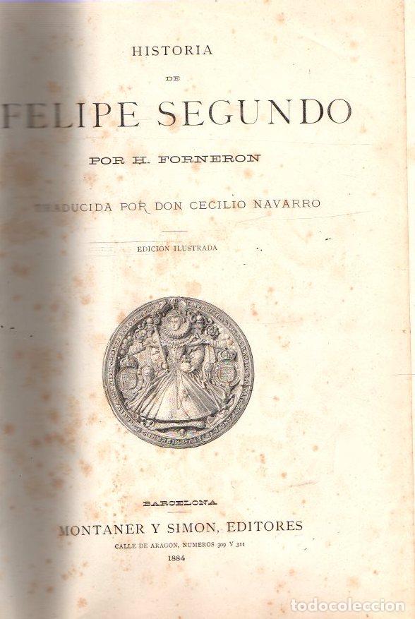 Libros: Historia de Felipe Segundo - Forneron, H. - Foto 1