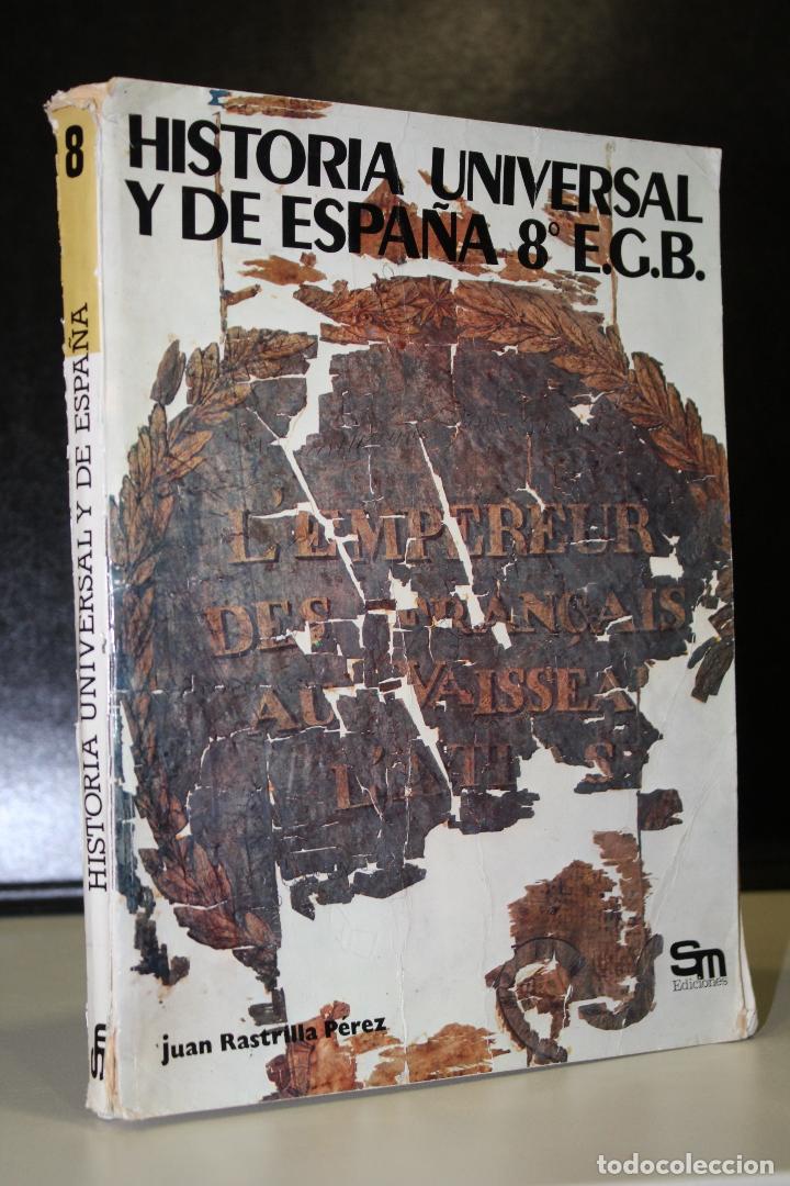 Livros em segunda m&atilde;o: Historia universal y de Espa&ntilde;a 8&ordm; E.G.B. El mundo contempor&aacute;neo. - Rastrilla P&eacute;rez, Juan.