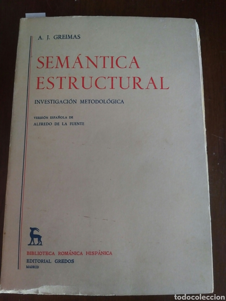 Libros: A.J. Greimas. Sem&aacute;ntica estructural - Foto 1