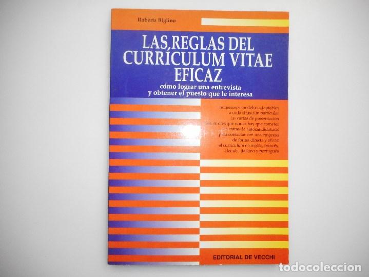 Libros: ROBERTA BIGLINO    Las reglas del Curr&iacute;culum Vitae eficaz    Y98880T - Foto 1
