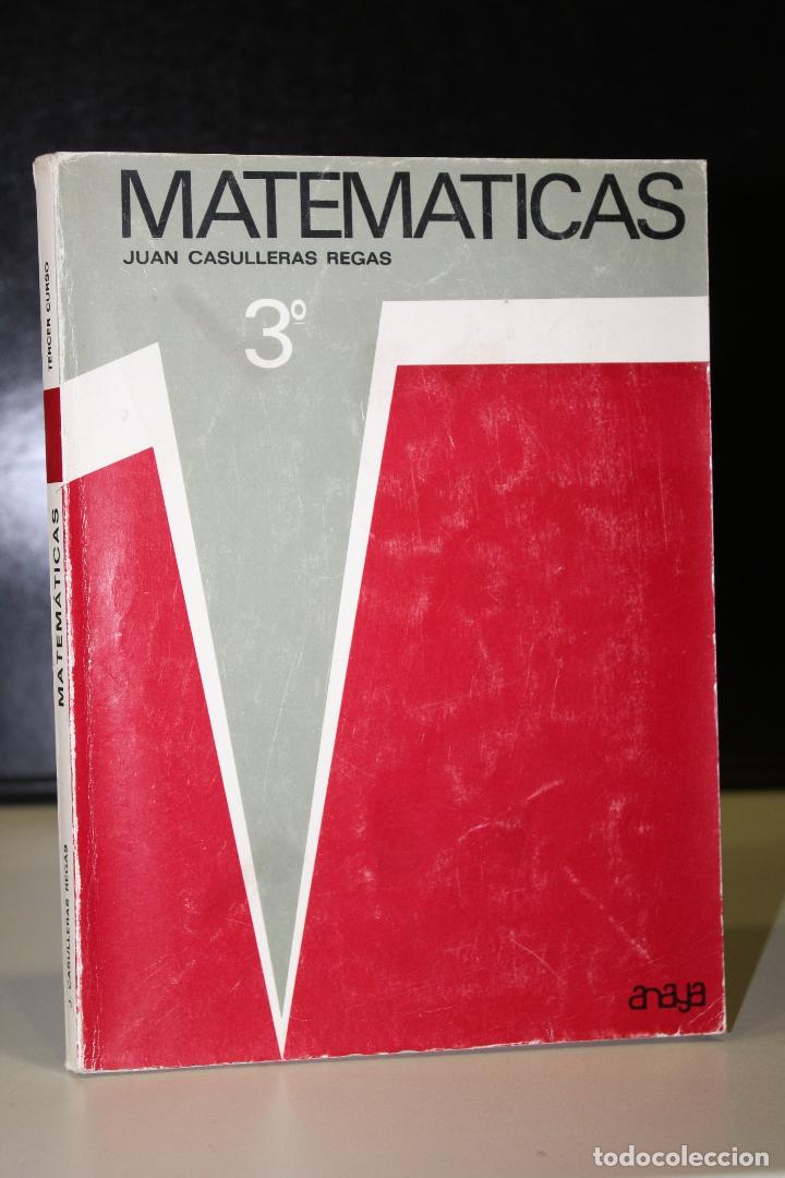 Libros: Matem&aacute;ticas 3&ordm;. - Casulleras Reg&aacute;s, Juan. - Foto 1