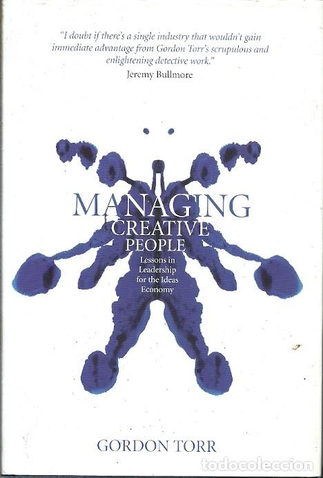 Libros: MANAGING CREATIVE PEOPLE GORDON TORR - Foto 1