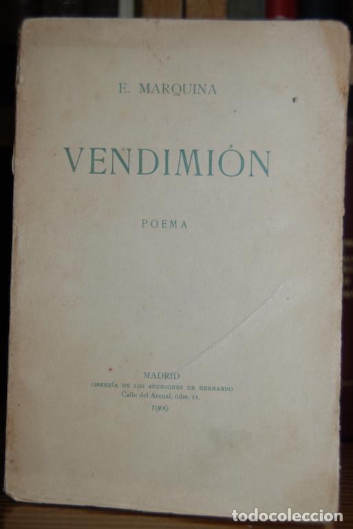 Libros: VENDIMION. Poema. Primera edici&oacute;n - MARQUINA, E. - Foto 1