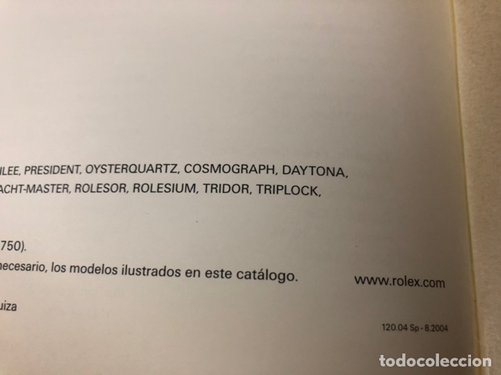 Libros: ROLEX. OYSTER PERPETUAL. CATALOGO-A&Ntilde;O 2004. - Foto 4
