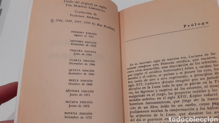 Libros: CRONICAS MARCIANAS. Ray Bradbury - Foto 3