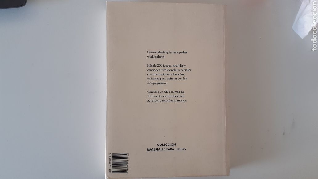 Libros: JUGAR, CANTAR Y CONTAR. Carmen San Andr&eacute;s. SIN CD. Teleno Ediciones. - Foto 2