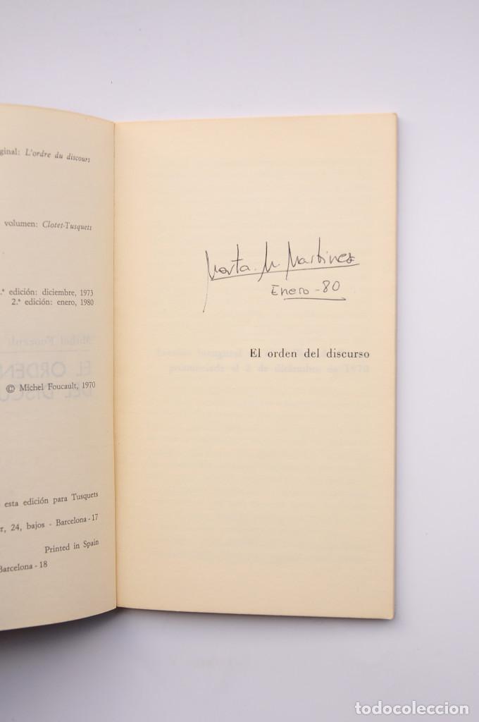 Libros: El orden del discurso - FOUCAULT, Michel - Foto 3