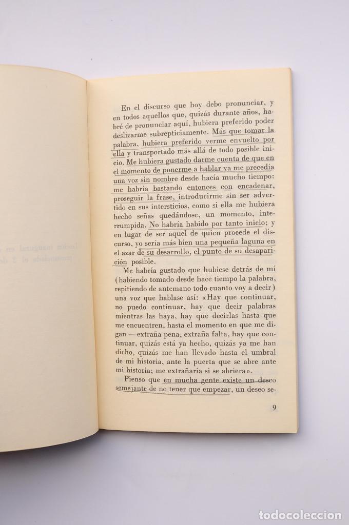 Libros: El orden del discurso - FOUCAULT, Michel - Foto 4