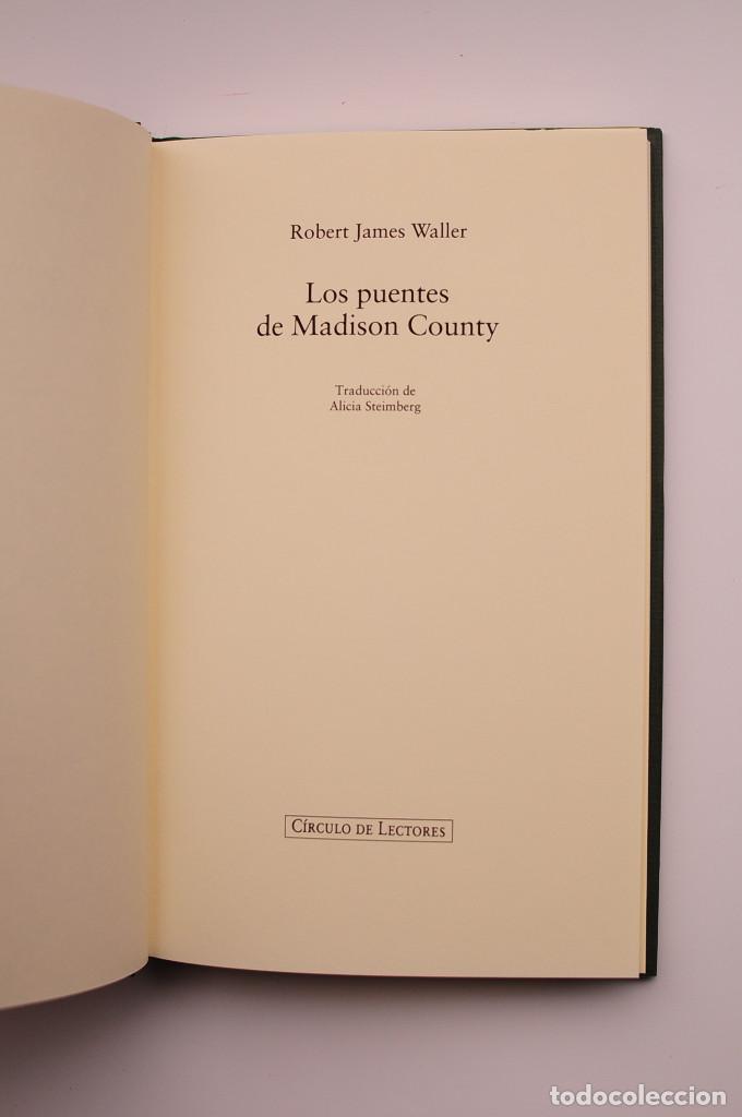 Libros: Los puentes de Madison County - WALLER. Robert James - Foto 3