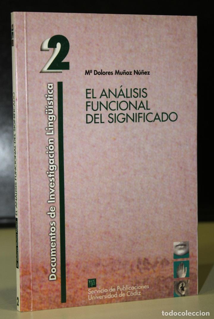 Livros em segunda m&atilde;o: El an&aacute;lisis funcional del significado. - Mu&ntilde;oz Nu&ntilde;ez, Mar&iacute;a Dolores.