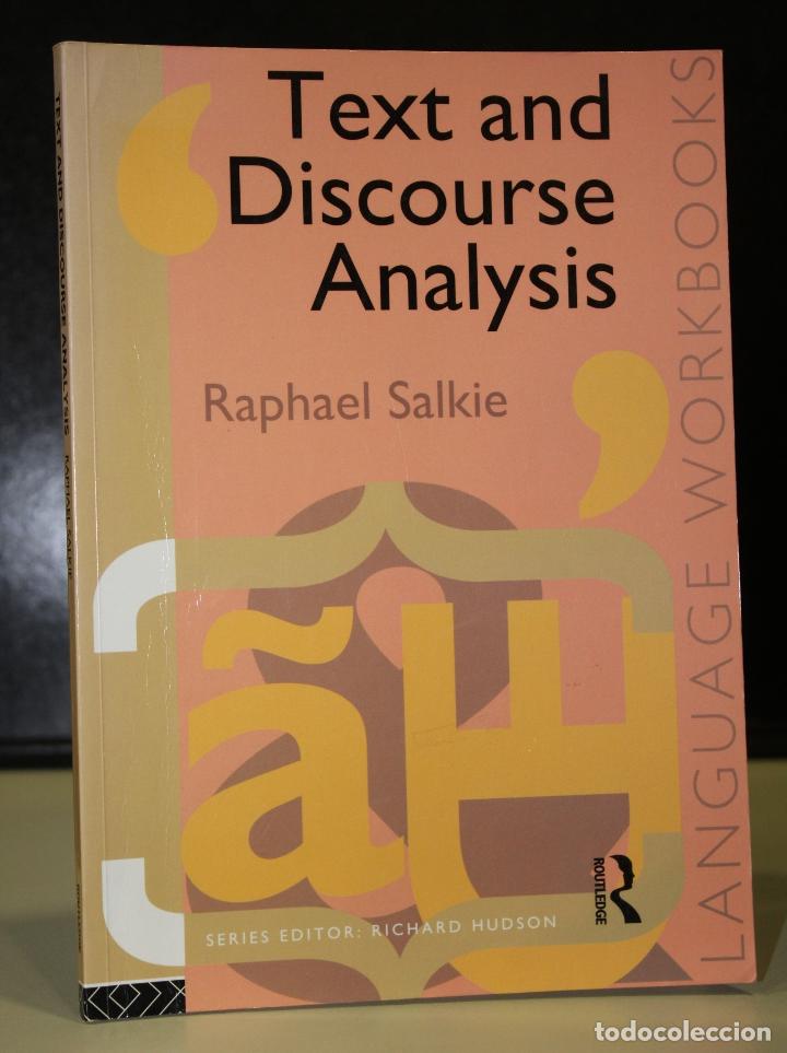 Libros: Text & Discourse Analysis. &rdquo;Language workbooks&rdquo;. - Salkie, Raphael. - Foto 1