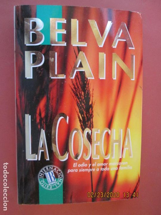 Libros: LA COSECHA , BELVA PLAIN , EDICIONES B - 1&ordf; EDICION 1992 - Foto 1