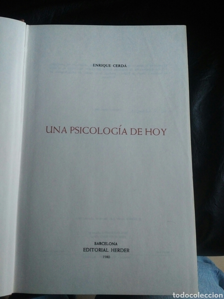 Libros: Una psicolog&iacute;a de hoy. Enrique Cerd&aacute; - Foto 4