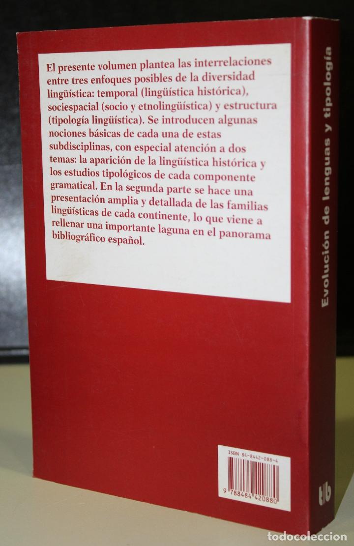 Libros: Evoluci&oacute;n de lenguas y tipolog&iacute;a. - Gallardo Pa&uacute;ls, Beatriz. - Foto 2