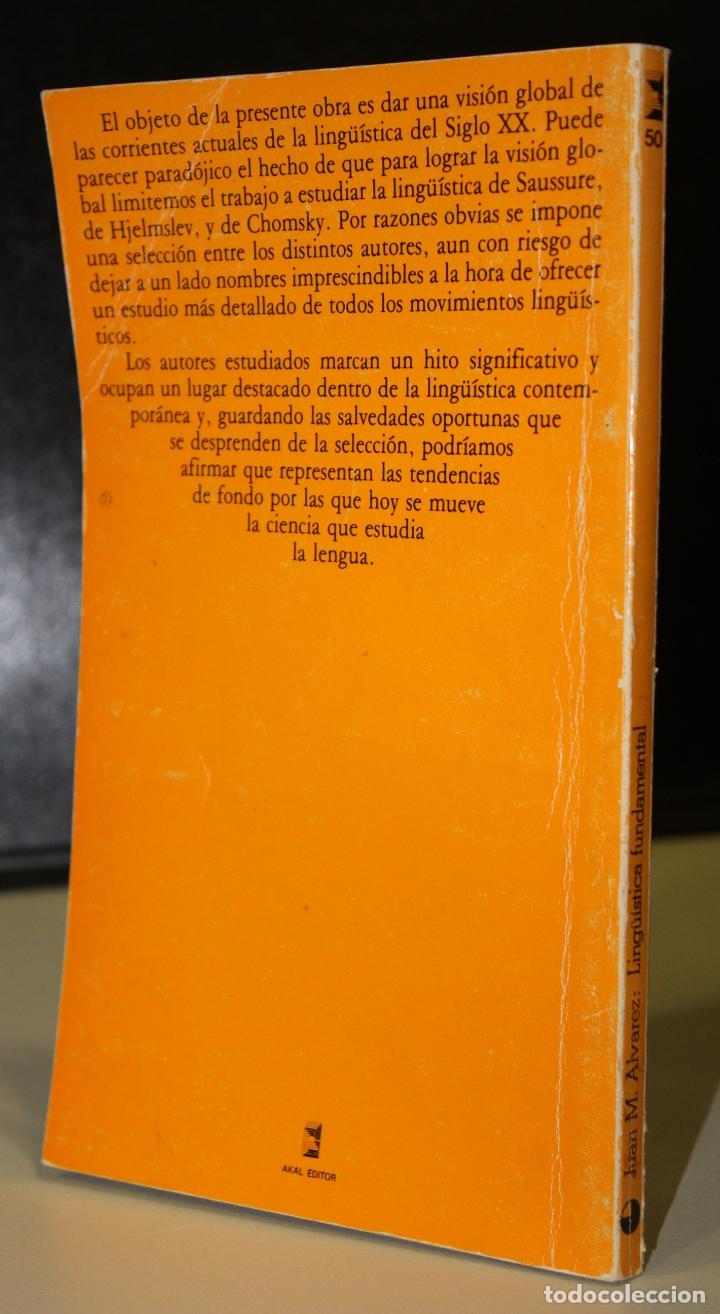 Libros: Ling&uuml;&iacute;stica fundamental. Introducci&oacute;n a los autores. - Alvarez, Juan Manuel - Foto 2